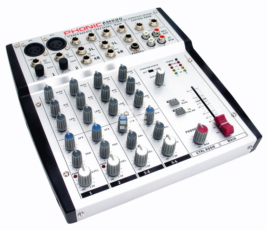 активные микшерные пульты Phonic