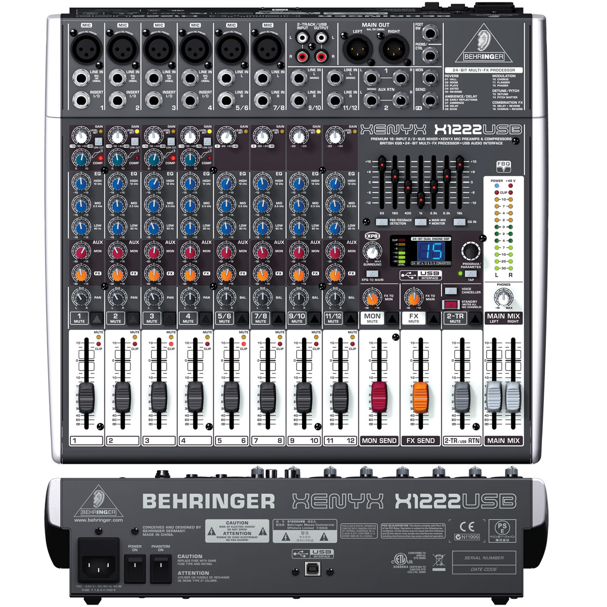 Микшерный Пульт Behringer Qx2222usb Купить