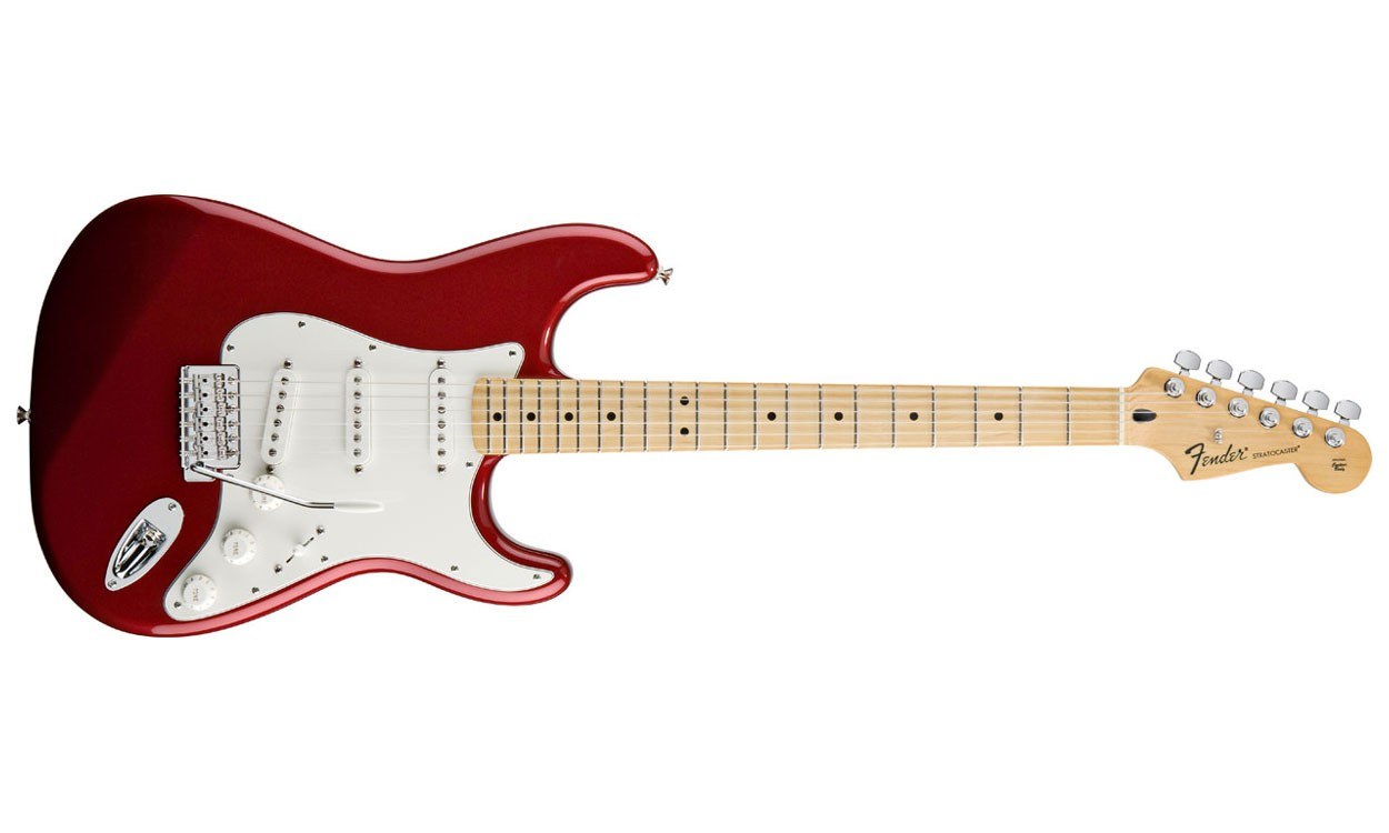 fender standard stratocaster candy apple red