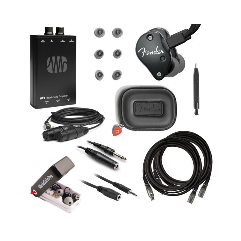 Ушные мониторы FENDER FXA7 IN-EAR MONITORS METALLIC BLACK - купить в ...