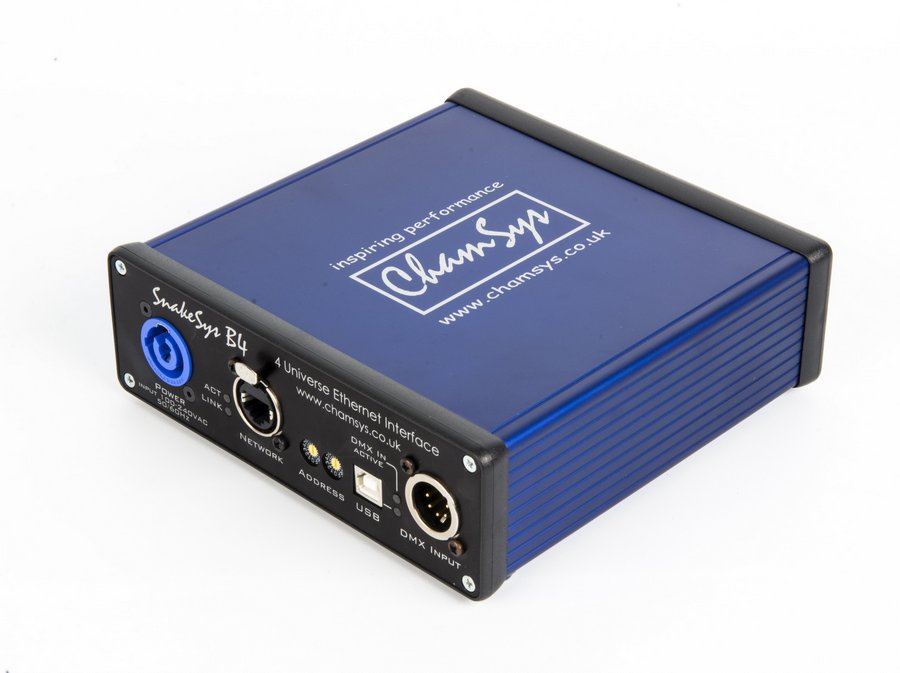 Ethernet конвертер CHAMSYS SnakeSys B4 Four Universe Ethernet to DMX512 ...