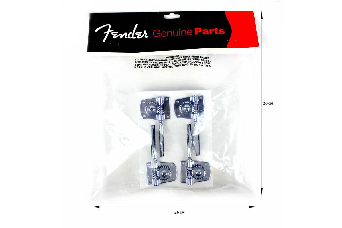 Колки для бас-гитары FENDER BASS TUNING MACHINES STANDARD-HIGHWAY ONE  SERIES CHROME (4) - купить в Одессе, Киеве, Украине | Артикул 141845 - 4Club