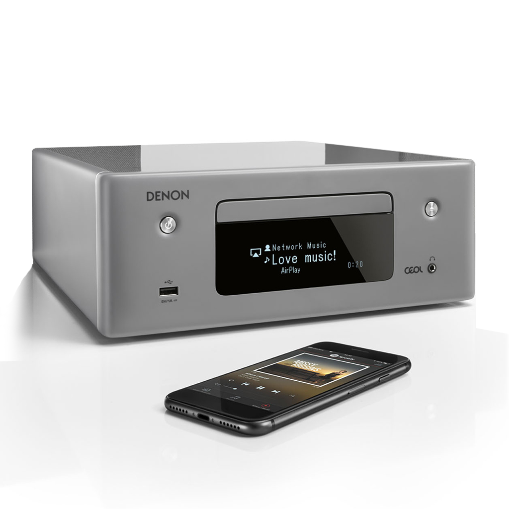 Сетевой CD-ресивер с Wi-Fi/AirPlay2/Bluetooth Denon CEOL RCD-N10 Gray -  купить в Одессе, Киеве, Украине | Артикул 144904 - 4Club