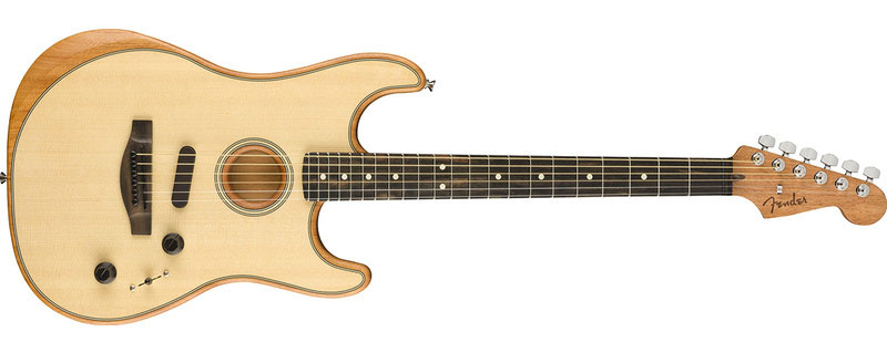 Гибридная полуакустическая электрогитара FENDER AMERICAN
