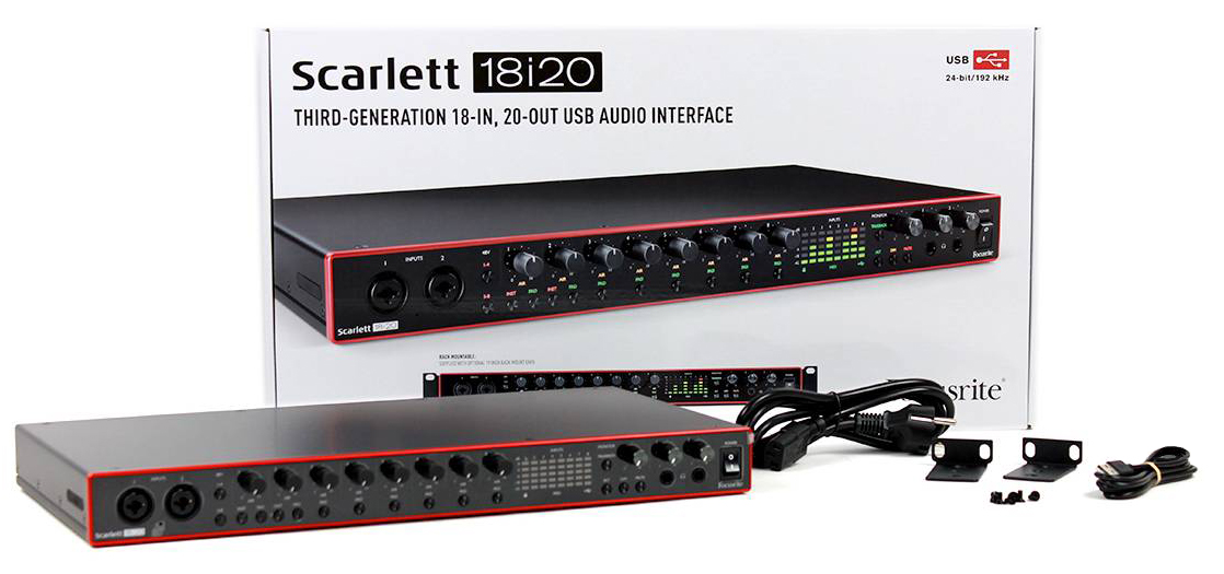 Внешняя звуковая карта focusrite scarlett 18i20 3rd gen