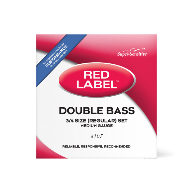 Струны для контрабаса D'ADDARIO Super Sensitive 8107 Red Label Double ...
