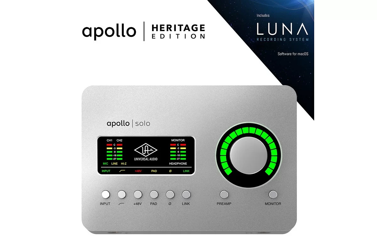 Аудиоинтерфейс UNIVERSAL AUDIO Apollo Solo Heritage Edition (Desktop ...