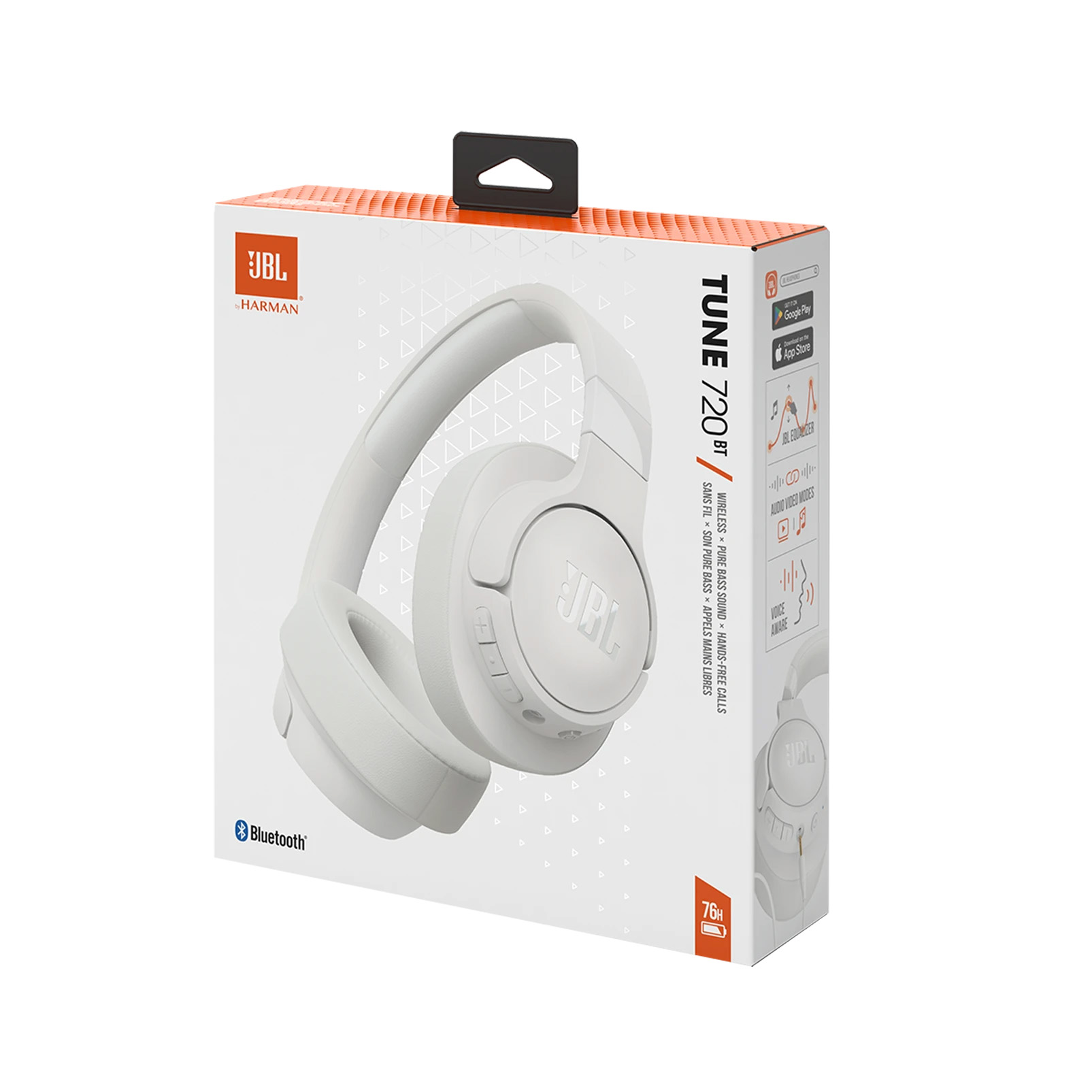 Беспроводные наушники JBL TUNE 720 BT (JBLT720BTWHT) - купить в