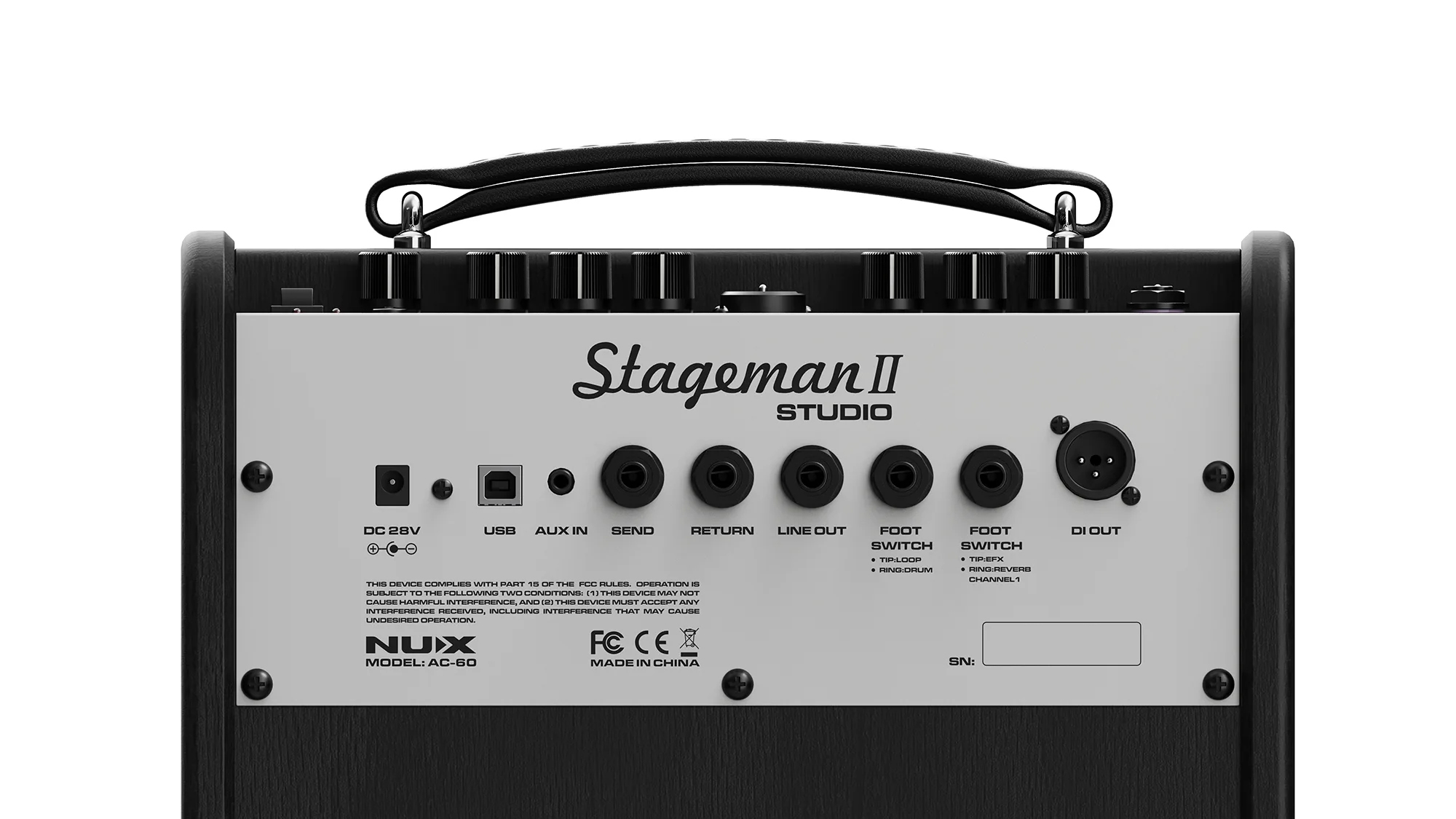 Комбоусилитель для электроакустической гитары NUX AC-60 Stageman II ...
