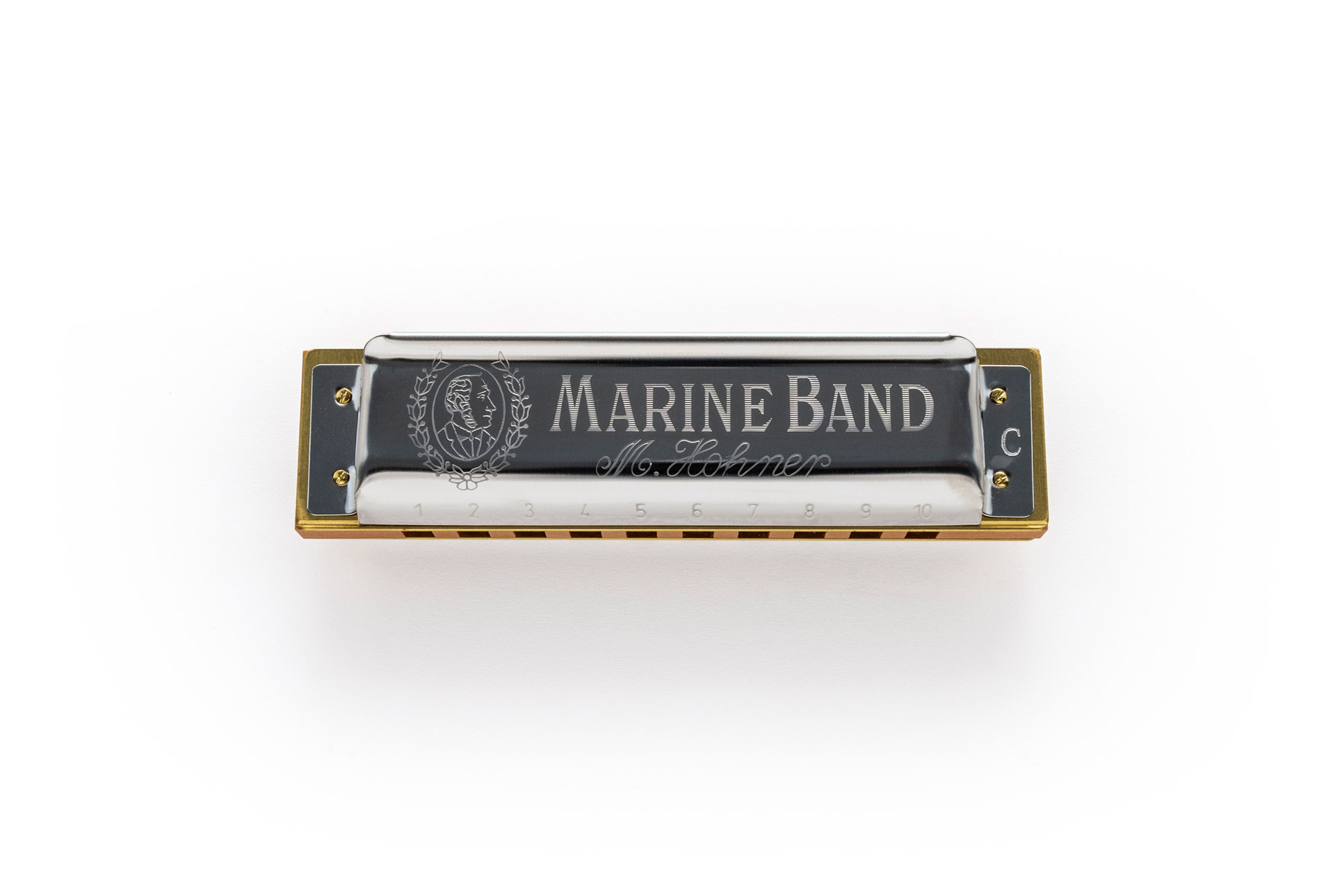 Armonica A Bocca HOHNER Marine Band 1896 In Do Maggiore - Strumento Iconico Per Blues, Legno Di Pero, Chiodatura Tradizionale