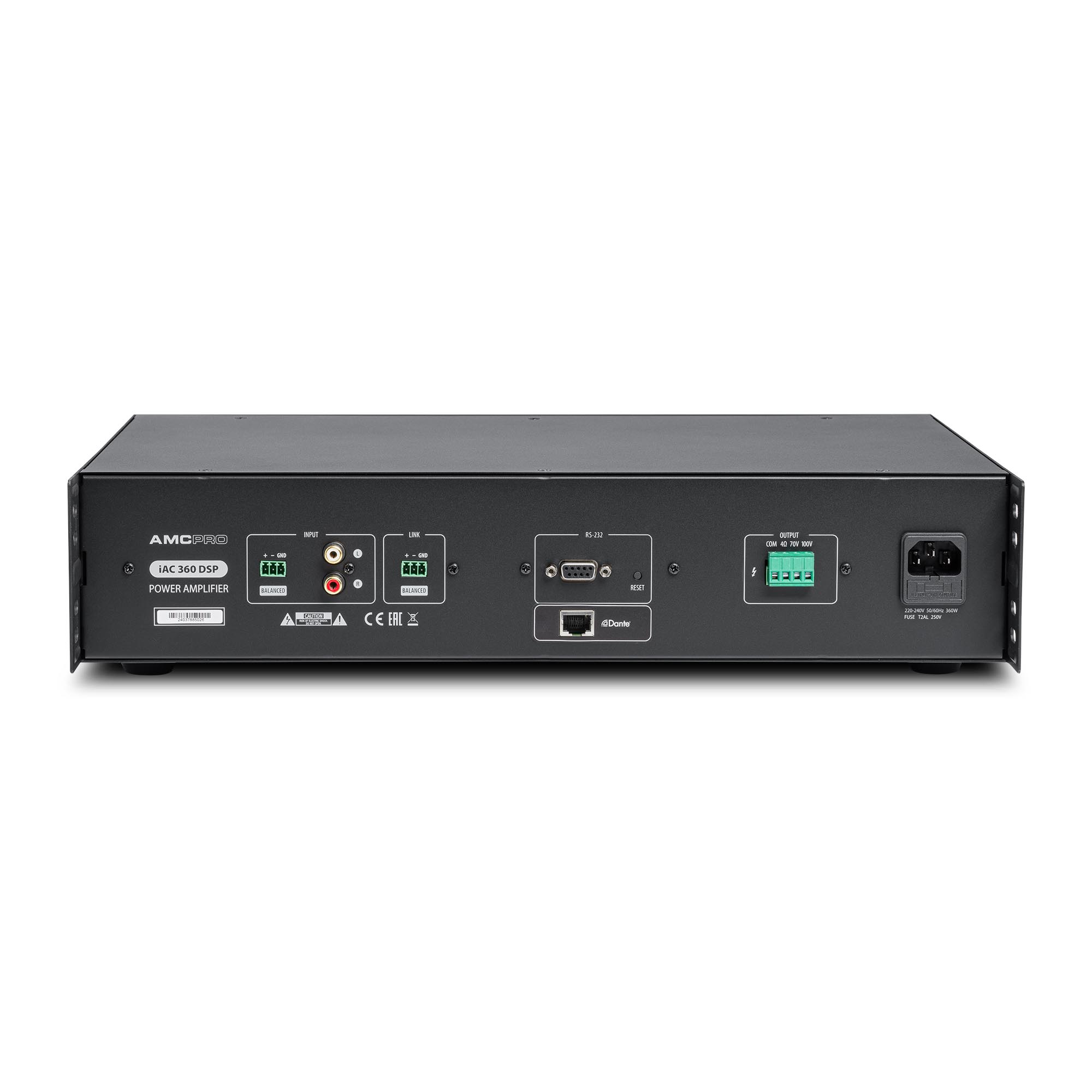 Трансляционный усилитель AMC iAC 360 DSP with Dante input interface ...