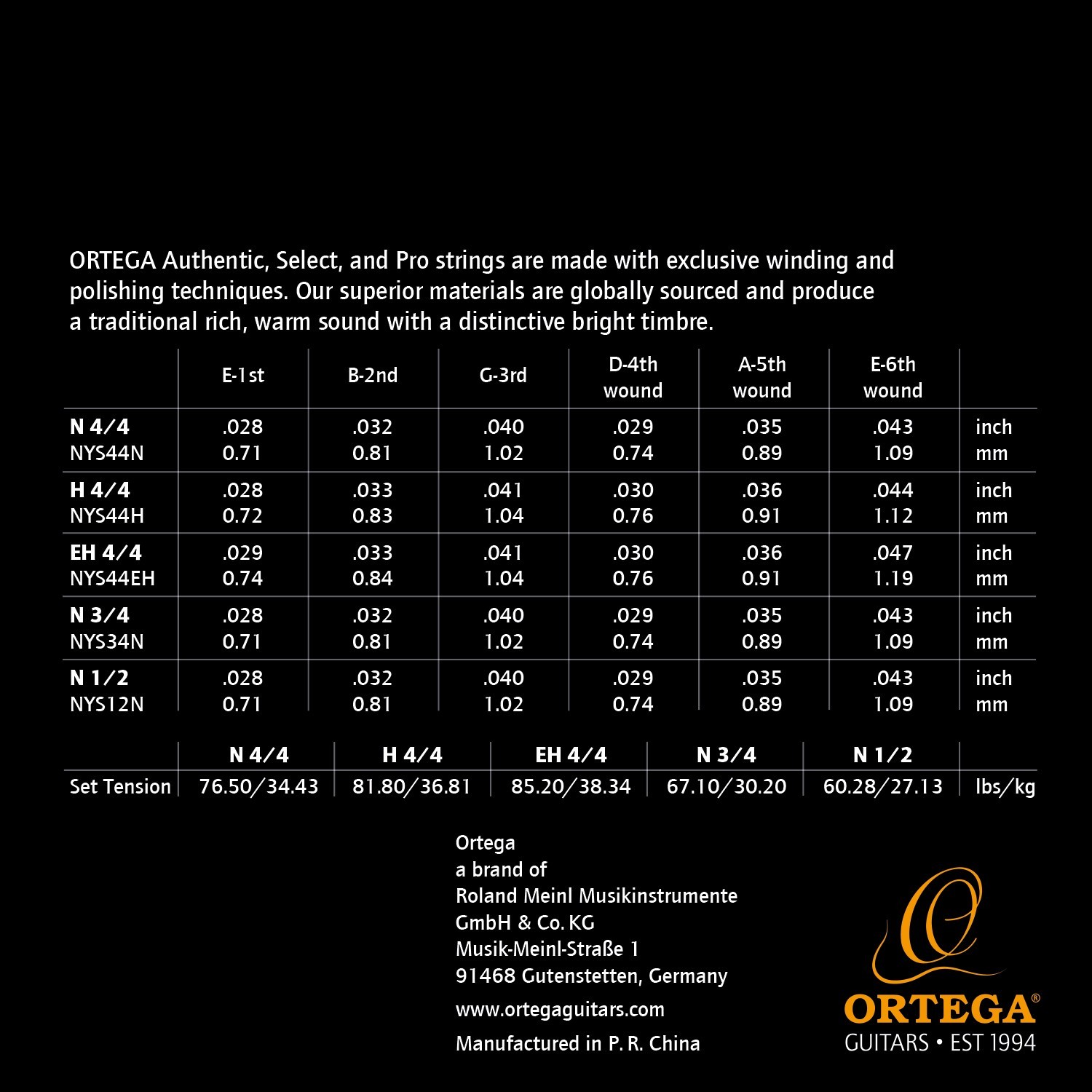 Normal Select Custom Phoenix Струни для класичної гітари Ortega Custom Select Coated Regular Nylon ...