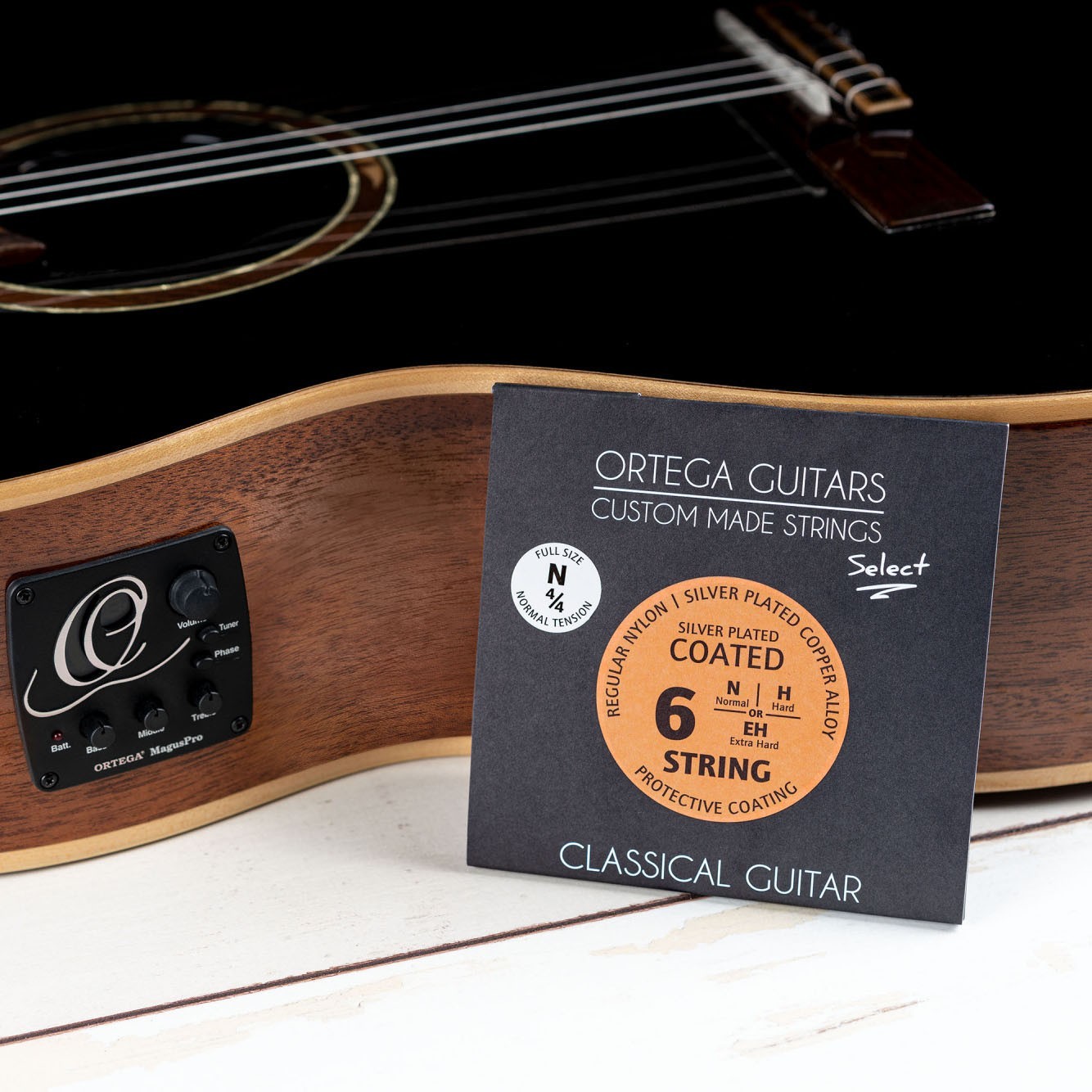 Normal Select Costom Струни для класичної гітари Ortega Custom Select Coated Regular Nylon ...