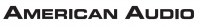 AMERICAN AUDIO logo AMERICAN AUDIO logo