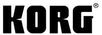 KORG logo KORG logo