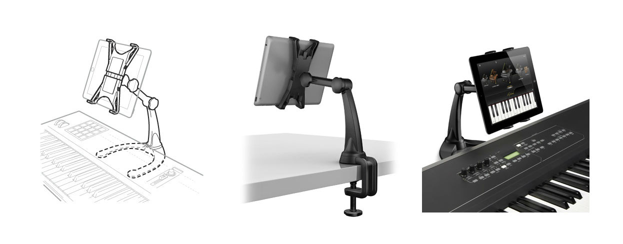 Универсальный настольный держатель для iPad и других планшетов IK MULTIMEDIA IKLIP Xpand Stand Универсальный настольный держатель для iPad и других планшетов IK MULTIMEDIA IKLIP Xpand Stand