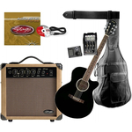 Вестерн гитара в комплекте с комбо-усилителем STAGG SW206-BK P3 EU