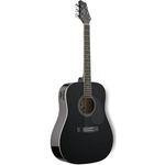 Вестерн гитара с датчиком Stagg SW201-VT BK