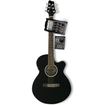 Вестерн гитара с датчиком STAGG SW206CETU-BK