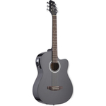 Вестерн гитара с датчиком Stagg SWA6CETU-BK, фото 