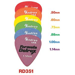 Медиатор D’ANDREA D351 DELREX Blue/Orange/Red