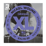 Струны для электрогитар D`Addario EXL115-3D**