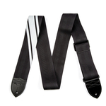 Гитарный ремень FENDER STRAP COMPETITION STRIPE BLACK AND SILVER 990608001