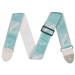 ​Гитарный ремень FENDER 2" MONOGRAMMED STRAP DAPHNE BLUE