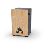 Кахон NATAL DRUMS CAJON LARGE BLACK WITH NATURAL PANEL