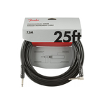 Кабель инструментальный FENDER CABLE PROFFESIONAL SERIES 25' ANGLED BLACK, фото 