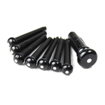 Набор колышков FENDER BRIDGE PIN SET BLACK WITH WHITE DOT, фото 
