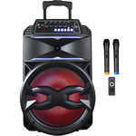 Портативная акустическая система BIG 240BAT USB/MP3/FM/BT/TWS + 2pcs VHF mic