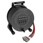 Кабельный барабан с мультикором ROXTONE CDAC0804L50, 50 м