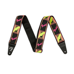 Ремень гитарный FENDER STRAP 2" NEON MONOGRAMMED YELLOW PINK