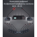 Комплект цифрової бездротової конференц-системи Emiter-S WCS-20-28