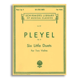 PLEYEL- SIX LITTLE DUETS, op.8   2 VIOLIN  BK HALLEONARD 50254070