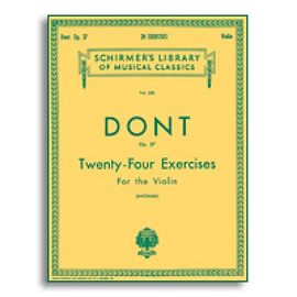 DONT-24 EXERCISES, op.37 VIOLIN  BK  HALLEONARD 50254330