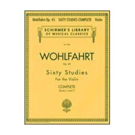 F.WOLFHART- 60 STUDIES,OP.45 COMPLETE( VIOLIN) BK HALLEONARD 50485504