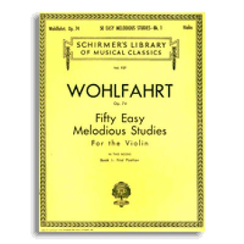 WOLFHART-50 EASY MELODIOUS STUDIES,op.74 (VIOLIN)  BK1  HALLEONARD 50256990