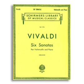 VIVALDI- SIX SONATAS (VIOLONCELLO& PIANO)   BK HALLEONARD 50261790