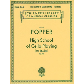 POPPER- HIGH SCHOOL OF CELLO PLAYING(40 ETUDES),op.73  BK  HALLEONARD 50262550
