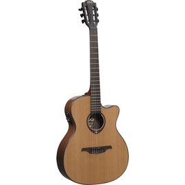 Классическая гитара со звукоснимателем LAG Tramontane TN-300A14CE