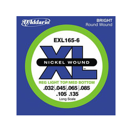 Струны для бас-гитар DADDARIO EXL165-6