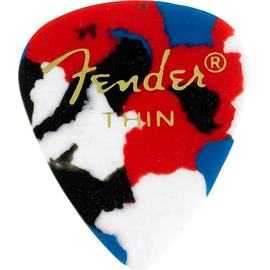 Набор медиаторов Fender 351 CLASSIC CELLULOID CONFETTI THIN 098-0351-750