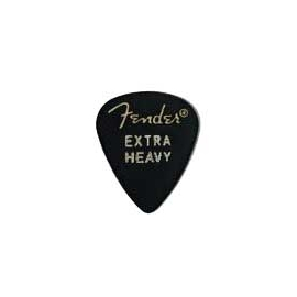 Набор медиаторов Fender 351 Classic Celluloid (144) - Black Extra Heavy 098-0351-606