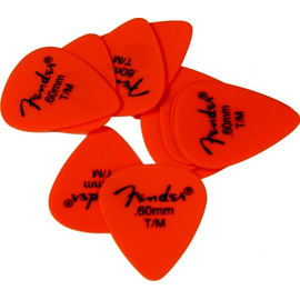 Набор медиаторов Fender 351 MATTE DELRIN ORANGE MEDIM 098-7351-750