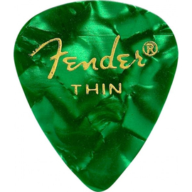 Набор медиаторов Fender 351 PREMIUM CELLULOID GREEN MOTO THIN 098-0351-771