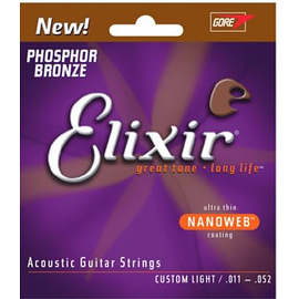 Струны для акустической гитары Elixir PB NW CL