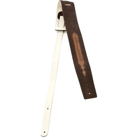Гитарный ремень GIBSON ASGG-BL020 BRUSHED LEATHER STRAP BROWN W/COGNAC INSERT