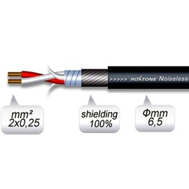 Микрофонный кабель симметричный ROXTONE MC020-BK